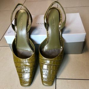 VGUC Liz Claiborne Flex sling back heels size 7.5